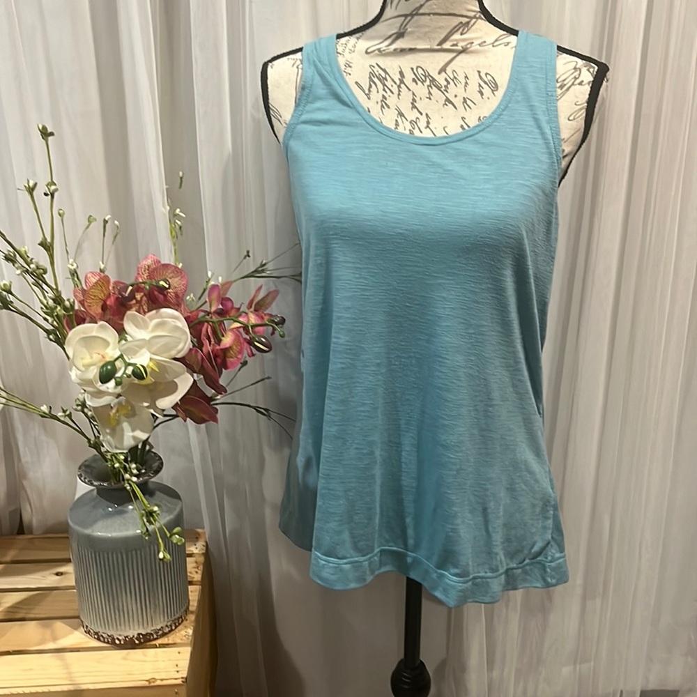 Blue, small work out top